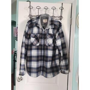 Boston Traders Sweatshirt Women's Serpa Lined Flannel Jacket Sz L